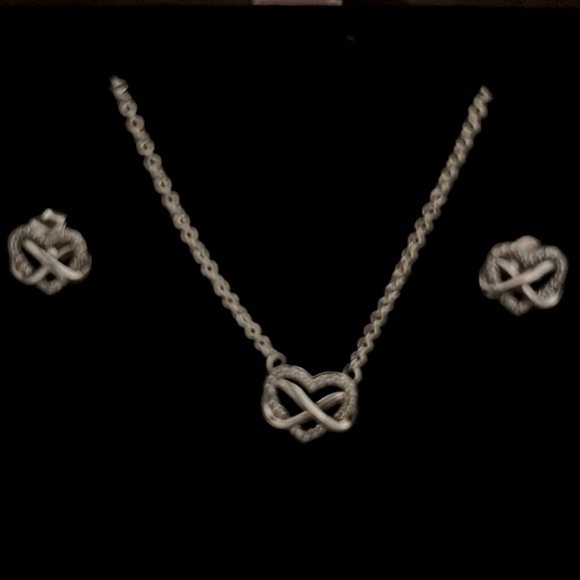 Pandora Necklace only! Infinity heart sterling silver necklace.  NWOT - Picture 2 of 2